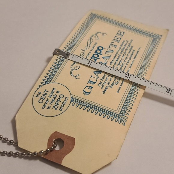Zippo Guarantee Card The Penny Never Spent - Picture 8 of 8